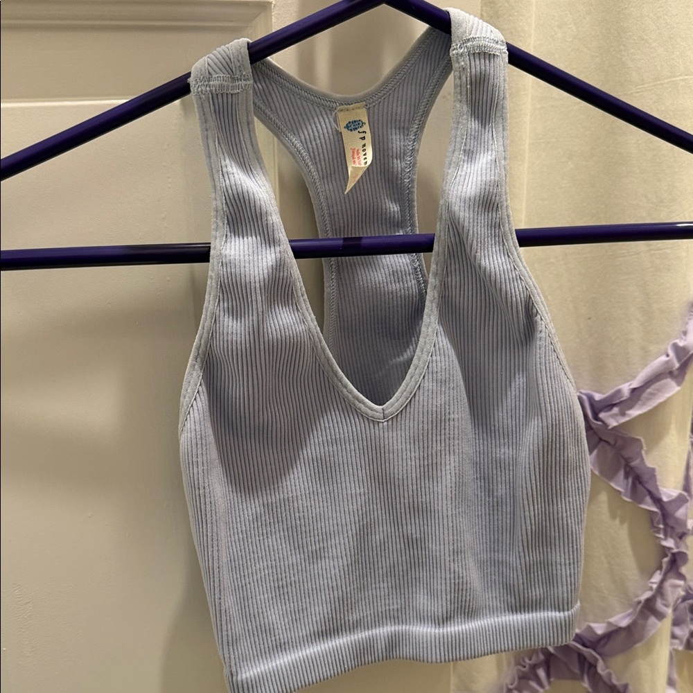 FP Movement by Free People Light Blue Tank Top